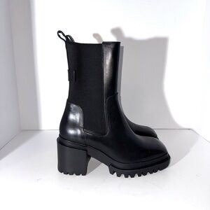 All Saints Skarlet Square Toe Leather Boots